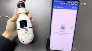 V360pro Dual lens WIFI Bulb camera smart phone setup installation Video