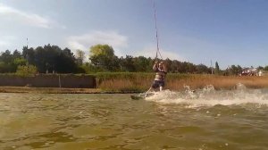 Вейкбординг (первые шаги) | Wakeboarding (first steps)
