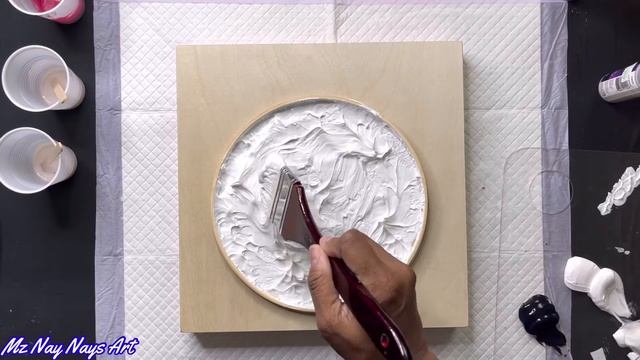 Create a Stunning Acrylic 3D Moon using Gaffrey Art Materials Heavy Texture Acrylic Paint