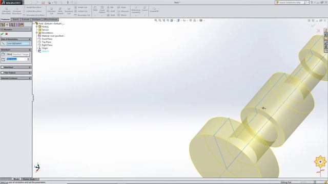 Revolve Boss and Revolve Cut Feature in SolidWorks |#12| PCE | Prof. Binsu Babu смотреть онлайн