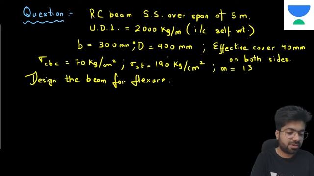 Working Stress Method-8 | L:31 | Reinforced Cement Concrete | GATE/ESE 2022 Exam | Chetan Sir