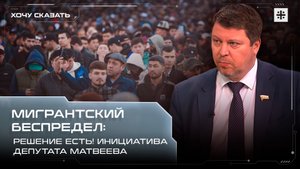 Мигрантский беспредел: решение есть! Инициатива депутата Матвеева