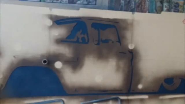 SPRAY Art Vintage Truck Multilayer Stencil Art смотреть онлайн