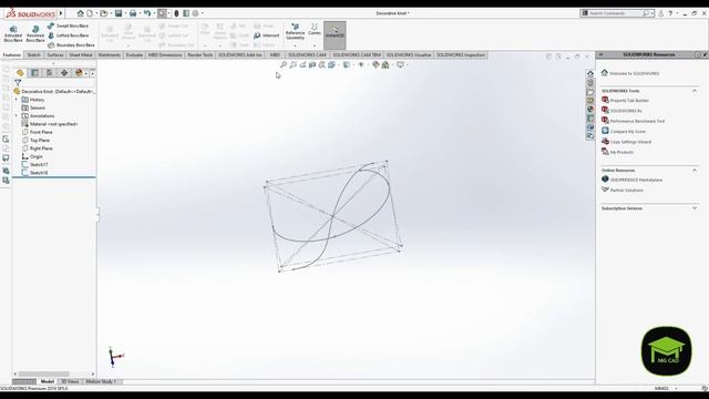 Exercise 16 : Decorative Knot | SolidWorks tutorial | Tips & Tricks смотреть онлайн