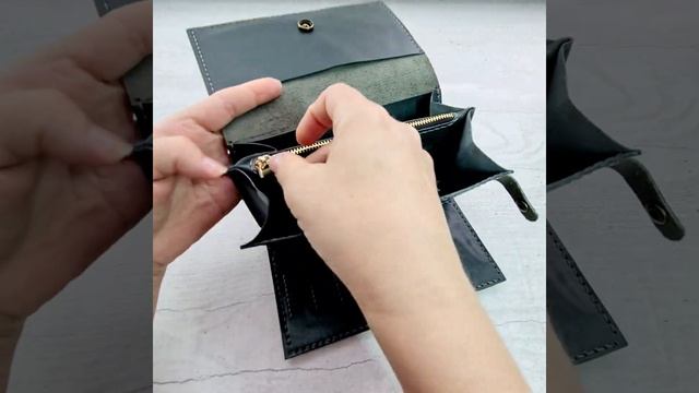 Кошелёк ручной работы из кожи смотреть онлайн