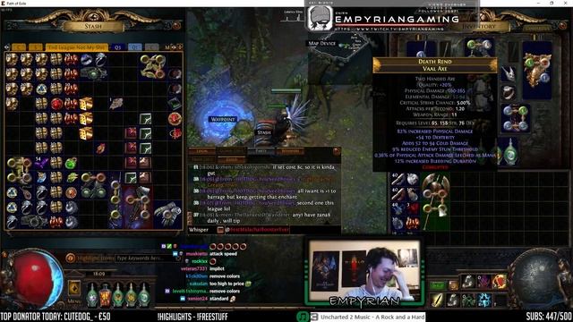 PoE highlights - Sefearion makes the Nostradamus, RaizQT's fastest 6link, poe rips RNG #91 смотреть онлайн