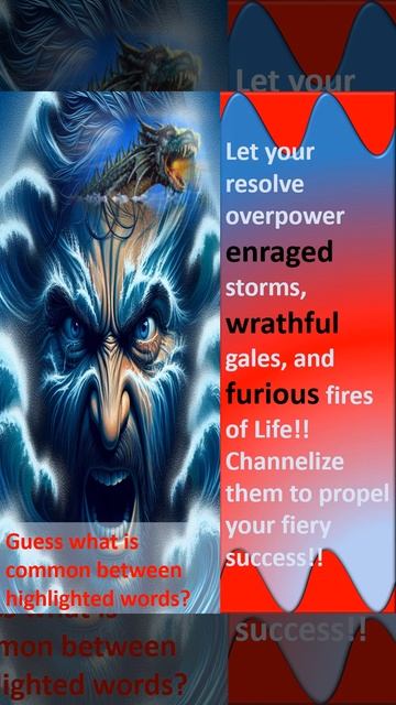 🔥❓Can you guess which powerful feeling synonyms are used in this 'Motivation'?🤔Unravel the mystery