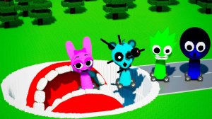 Sprinki|СПРУНКИ или СПРУНКЕ падают в пропасть