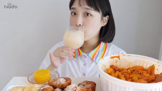 엽떡 로제떡볶이 노토킹 리얼사운드 먹방 Yupgi Rose tteokbokki eating ASMR _ realsound mukbang eatingshow