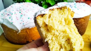 Кулич без ручного замеса💯 Пористый, сладкий, ароматный кулич