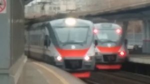 ЭП2Д-0036 и ЭП2Д-0038 ЦППК Перекраска Наше Подмосковье На станции Фили