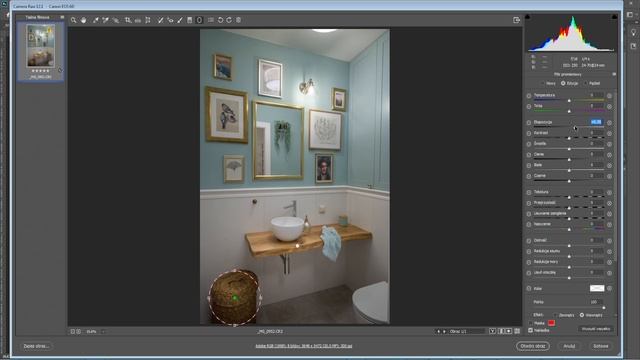 #14 Retusz fotografii wnętrza nieruchomości w programie Adobe Camera Raw oraz Photoshop