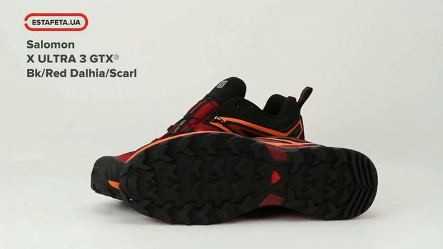 Кроссовки для бега Salomon X ULTRA 3 GTX® Bk/Red Dalhia/Scarl FW18-19+promokod 398670