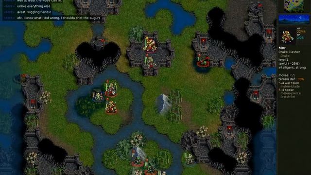 Drakes vs Elves - neki vs Bonobo - Wesnoth replay смотреть онлайн