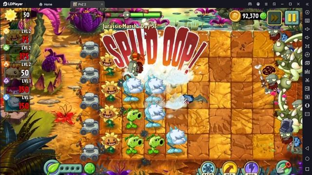 Растение против Зомби 2/PvZ2 Adventure Jurassic Marsh Day 31/Юрское Болото День 31 смотреть онлайн