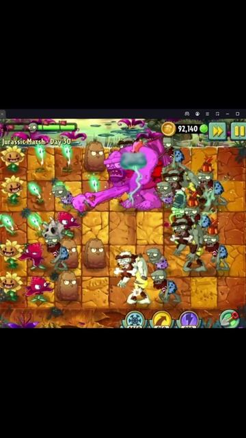 Растение против Зомби 2/PvZ2 Adventure Jurassic Marsh Day 30/Юрское Болото День 30 #pvz смотреть онлайн