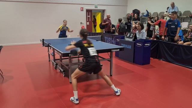 KRYVOSHEIA Vs CORYN, Eurominichamp's 2023, group in U13, настольный теннис Франция