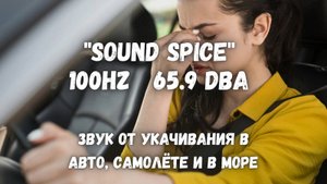 ✅ "Sound spice" Звук от укачивания 100 Гц 65,9 дБ