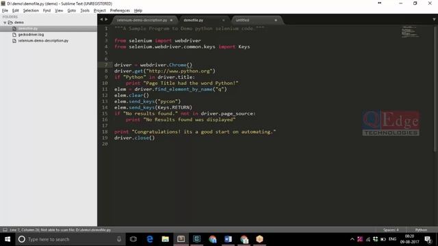 Selenium with Python Training for Beginners | Framework, Eclipse Tutorial