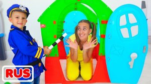 Влад и Ники играют в полицейских! Видео для детей.