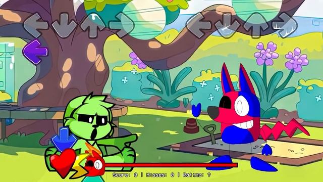 FNF Smilling Critters VS Bluey, Bingo & Mackenzie Sings Can Can | Bluey FNF Mod