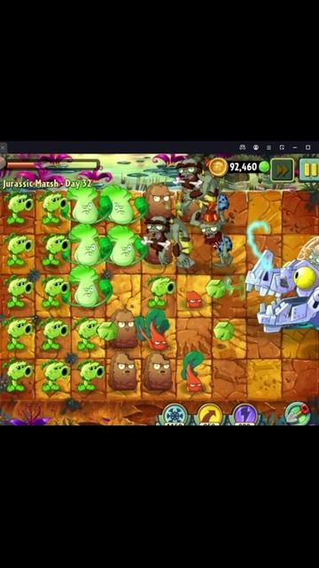Растение против Зомби 2/PvZ2 Adventure Jurassic Marsh Day 32/Юрское Болото День 32 #pvz смотреть онлайн