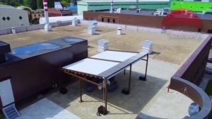 Пергола на крыше здания