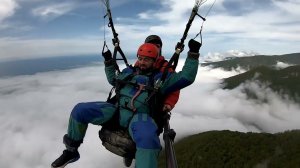 Полёт на параплане с гор