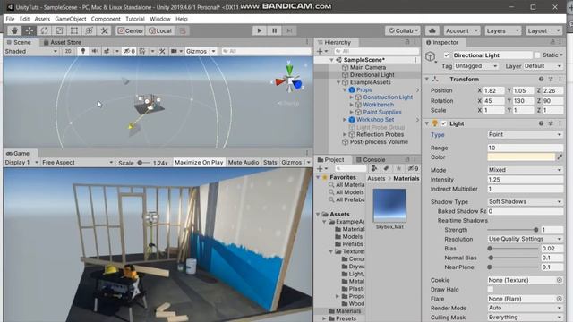 18MIS1007 - Game Programming  (week7) - Skybox and Light Efects available in UNITY