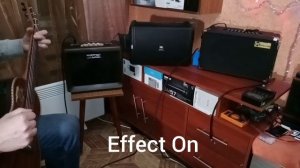 JBL Eon One Compact - сравнение гитарного звука с эффектами обработки и без