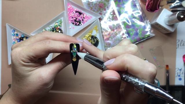 Full Live Tutorial: Neon Bright Crystals, Transfer Foils