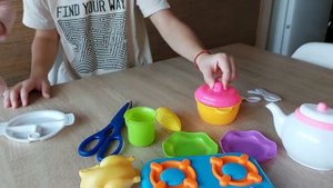 Распаковка посудки #посудка #дети #игры