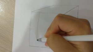 Как нарисовать куб, и ось.