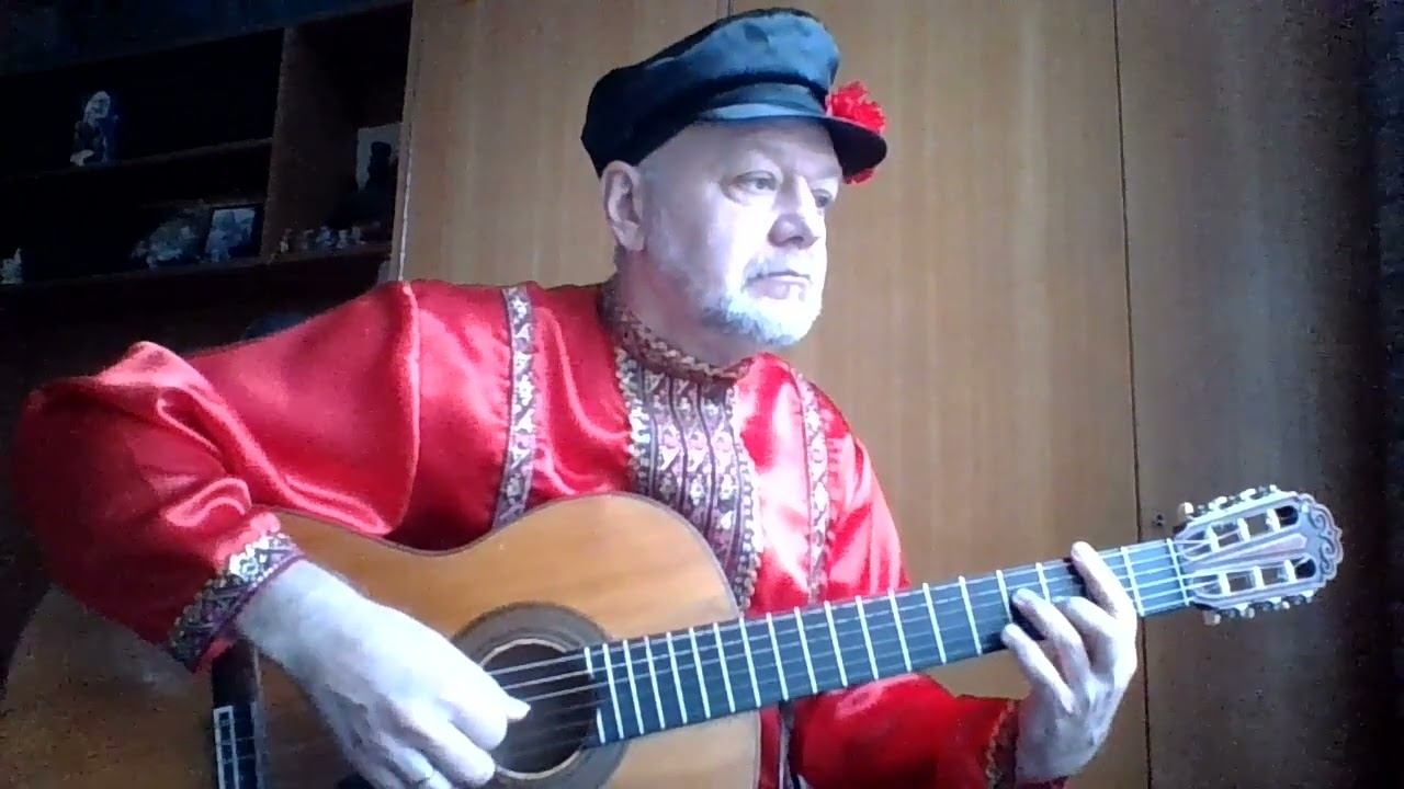 Красный сарафан (А.Варламов) на гитаре