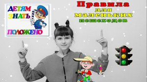 Правила перехода дороги для детей! Правила для маленьких пешеходов