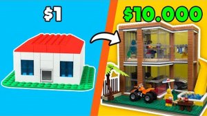 LEGO ДОМ ЗА $1 VS $10000...