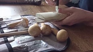 Солонка из дерева.