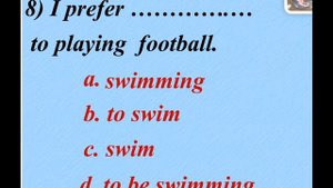 Challenging Test: Infinitive    -ing form