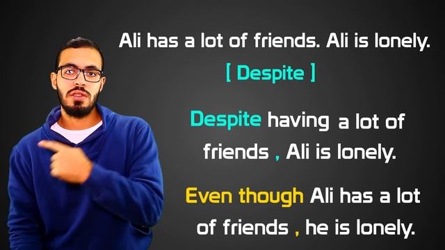 Although , Though , Even though , Despite , In spite of شرح الروابط في اللغه الانجليزيه смотреть онлайн