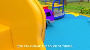 Видео для детей - Машинки едут с горки - Мячики