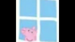 Вторая свинка в окне дома Пеппы