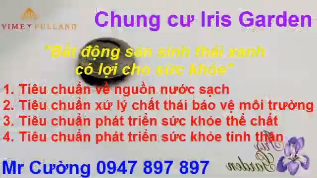 Tiêu chuẩn chăm sóc sức khỏe, y tế áp dụng vào chung cư Iris Garden - 0947.897.897 смотреть онлайн