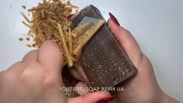 ASMR SOAP/Dry Soap carving/relaxing sounds *no talking* | Satisfying ASMR video! Soap cutting! 💙💛
