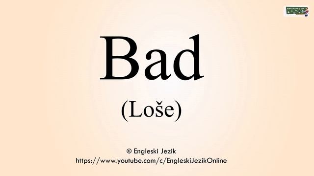 Bad | Prevod i izgovor смотреть онлайн