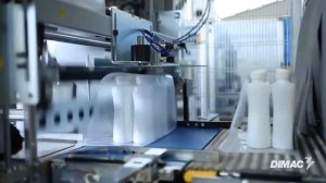 Упаковка ПЭТ бутылок в термоусадочную плёнку Термоупаковщик DIMAC LASER