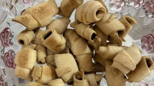 Печенье из песочного теста с мармеладом — рогалики, знакомые с детства
