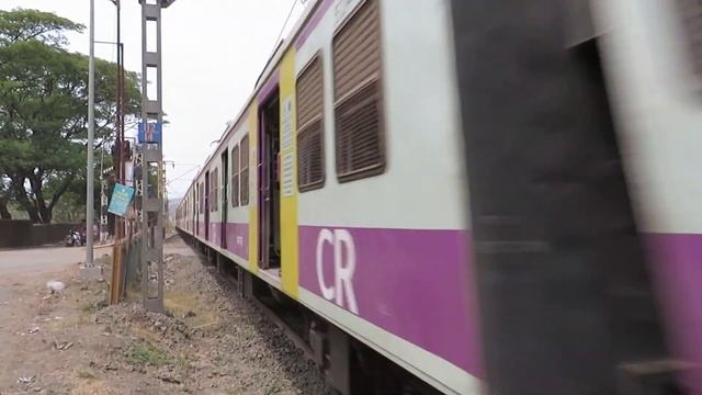 Karjat Khopoli Single Line Emu At Last Crossing !! 2nd Longest Route Of CENTRAL RAILWAYS MUMBAI