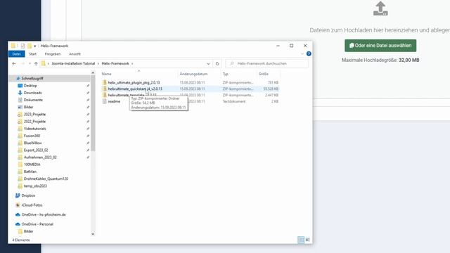 Joomla 4 Tutorial: Installation des Helix Frameworks