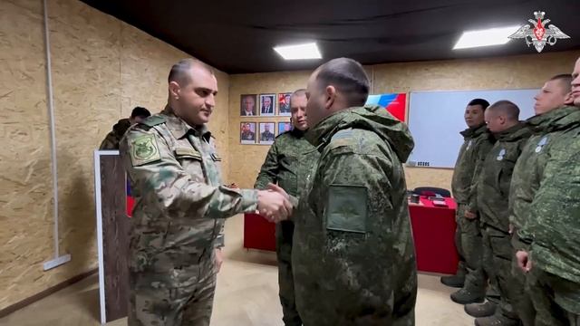Награждение военнослужащих государственными наградами ГрВ «Центр»