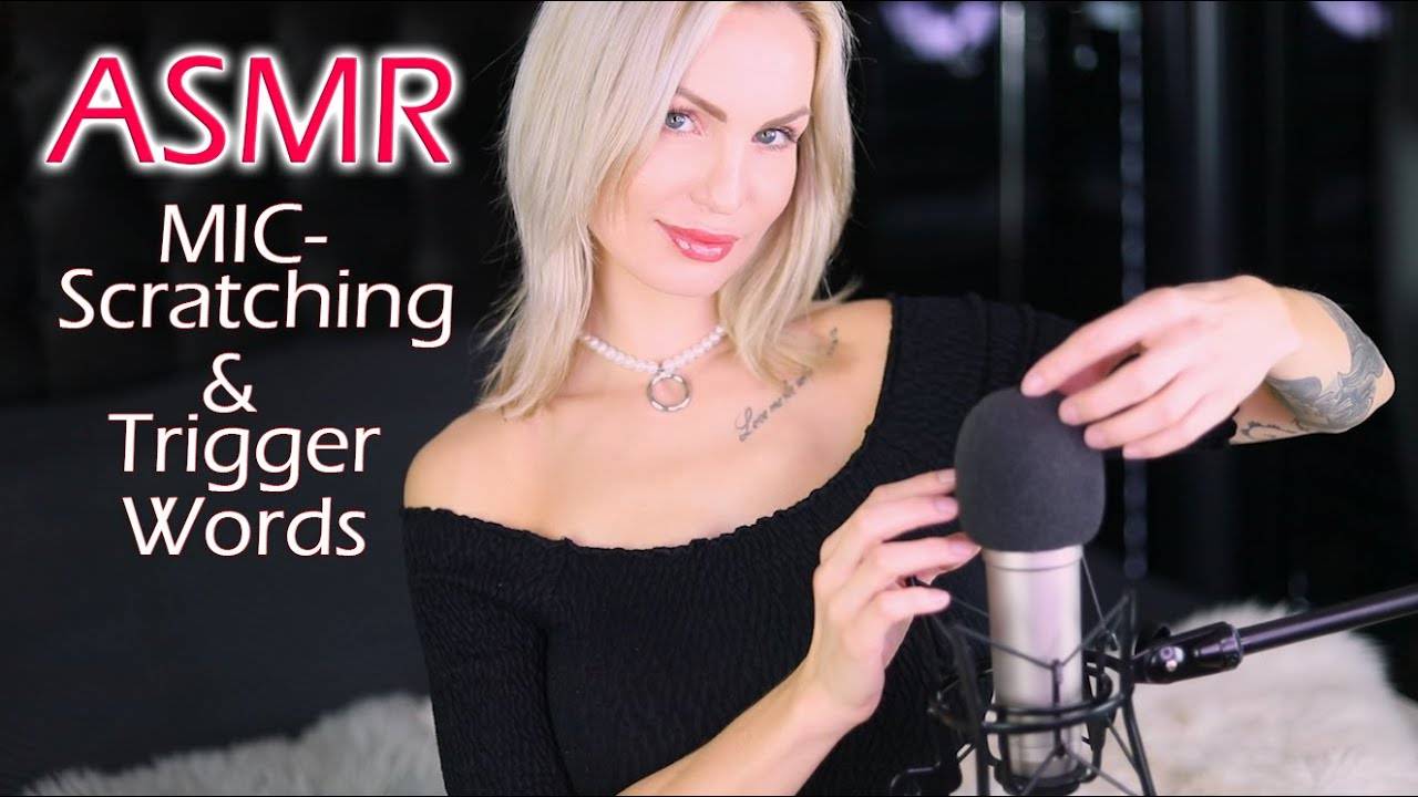 Amy ASMR Я массирую твой мозг - мягкое царапание микрофона и тригерные слова Гарантия засыпания